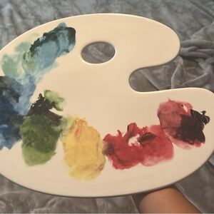 Colorful Artist Palette Cheese Tray